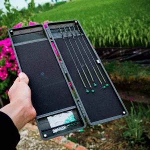 COMBO Hộp Đựng Thẻo Lớn + 5 Dây Thẻo Buộc Sẵn Câu Cá - Boilies Bazan Fishing